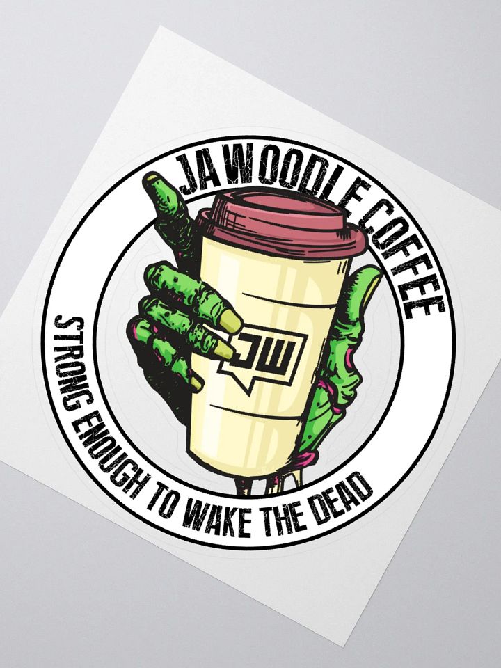 JaWoodle Coffee Full Sticker product image (1)