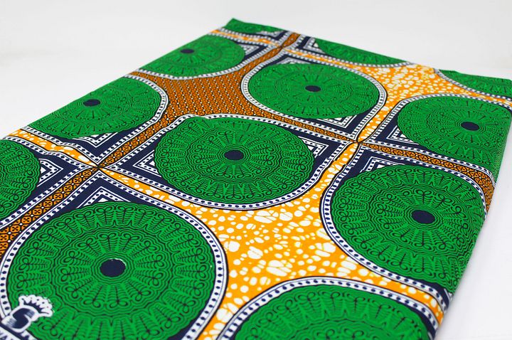 Tessuto Wax Print - Design Cerchi - cod.538/A product image (2)
