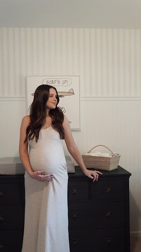 creating our baby boys nursery 🥹 from the cozy recliner to the classic books, @potterybarnkids truly had everything we needed...