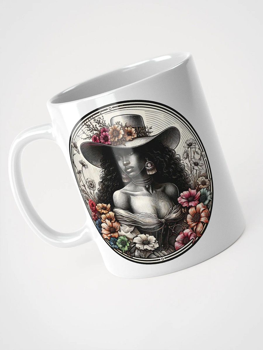 Floral Muse White Glossy Mug product image (5)