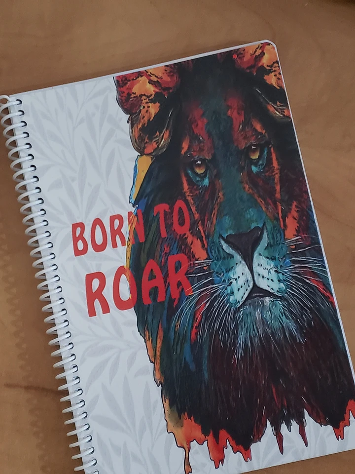 Born to Roar Coil Notebook product image (1)