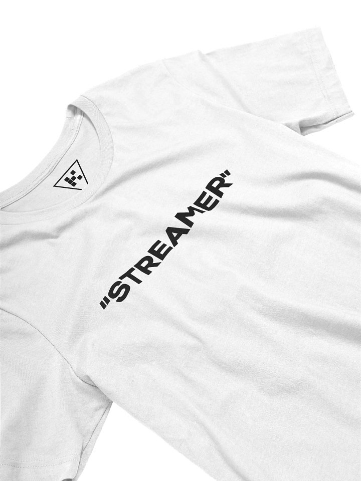 "Streamer" T-Shirt (black text) product image (2)