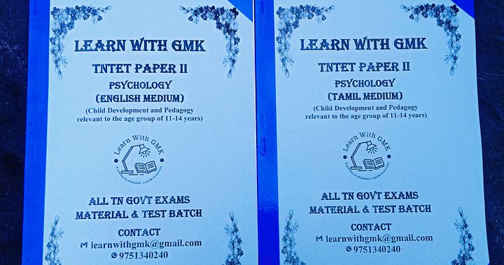 Psychology - TNTET Paper II Syllabuswise material product image (1)