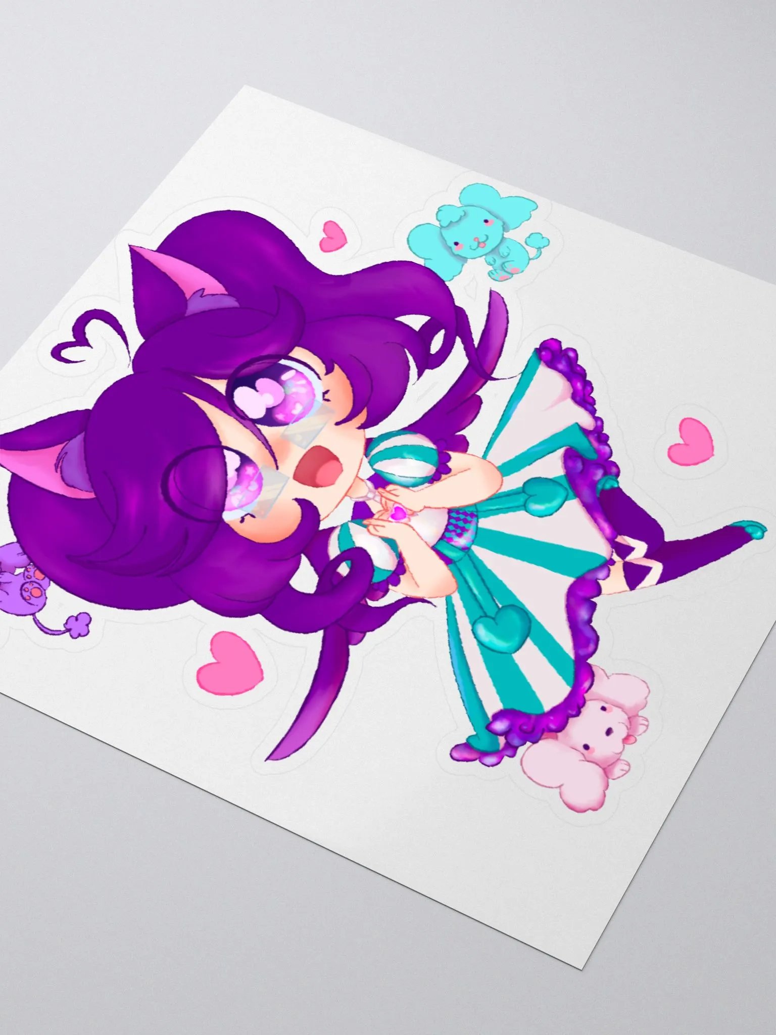 Poodle with Pups Sticker product image (3)