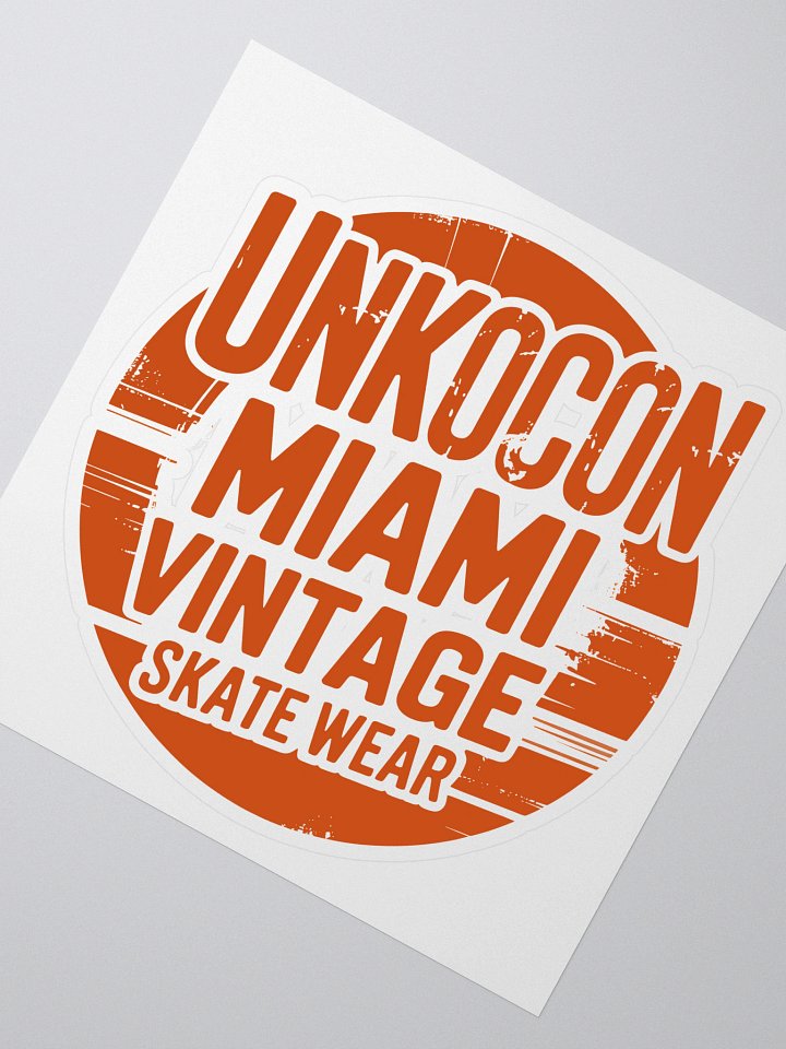 Miami Skate Sticker – Vintage Skater Logo Decal | Retro South Beach Aesthetic (Indoor Use) product image (2)