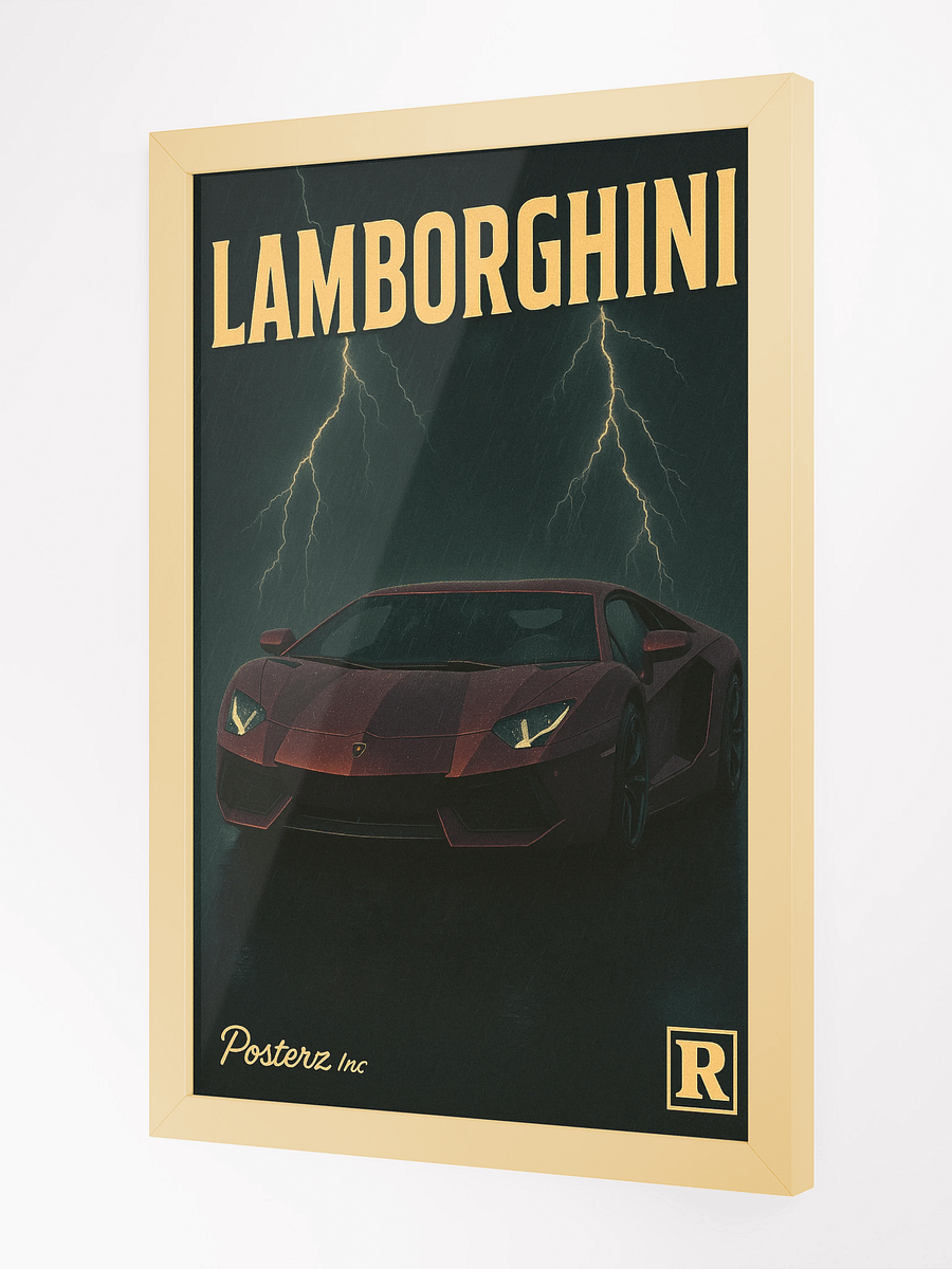 Lambo Thunder Cinematic Speed Poster product image (4)