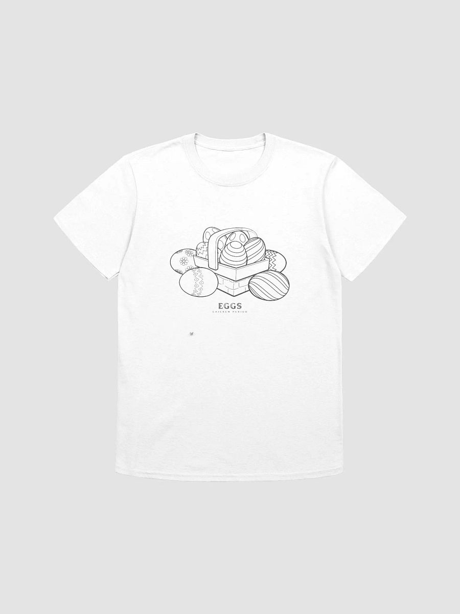 Eggs Chicken Period Graphic Tee – Witty, Minimalist Dark Humor Shirt product image (2)