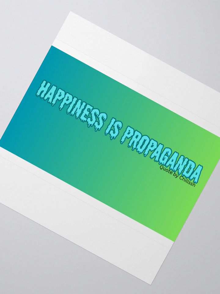 HAPPINESS IS PROPAGANDA - Bold Gradient Stickers product image (4)