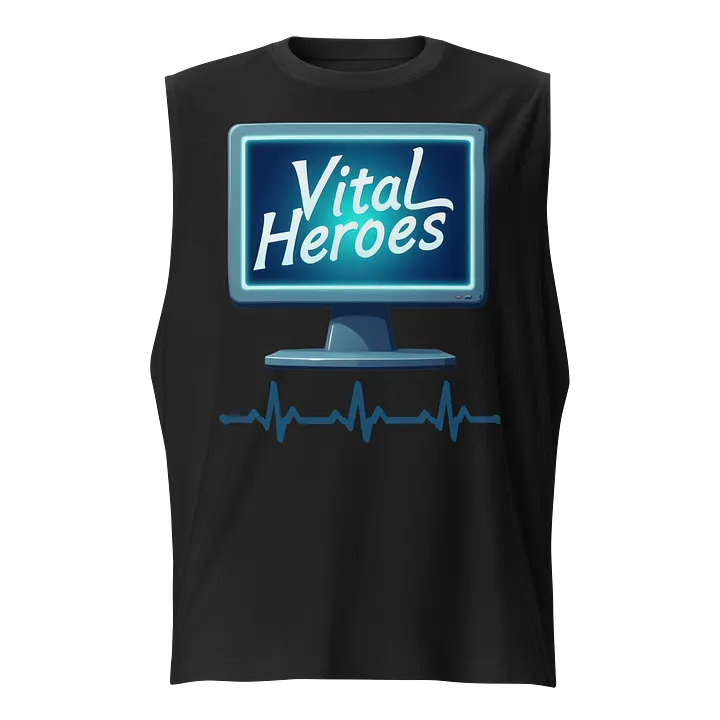 Vital Heroes ECG Muscle Tank product image (1)