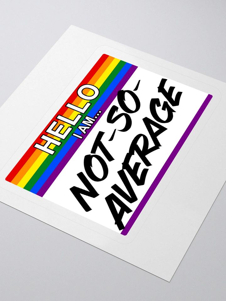 "Hello I Am" Pride Sticker product image (2)