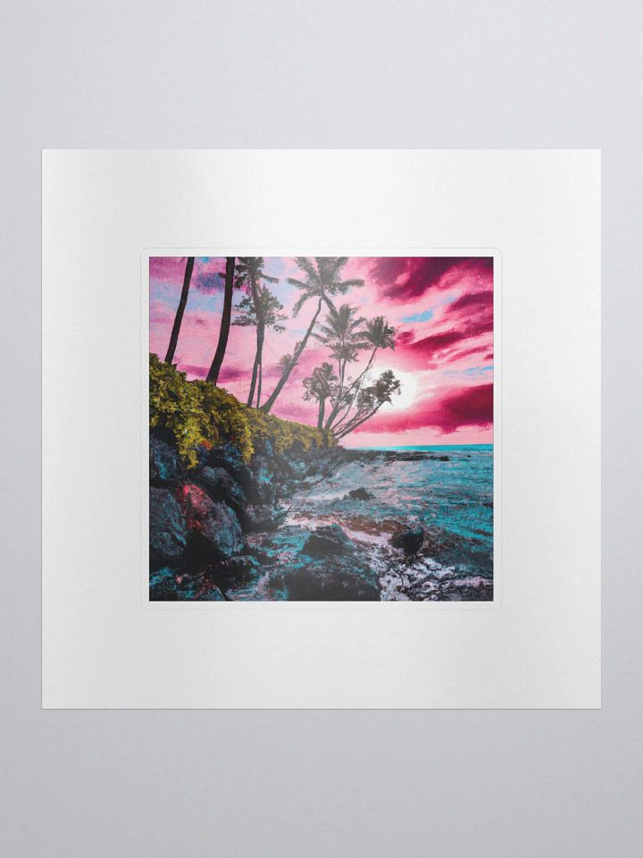 Galactic Wild Colorful Beach Sigma Sticker product image (1)