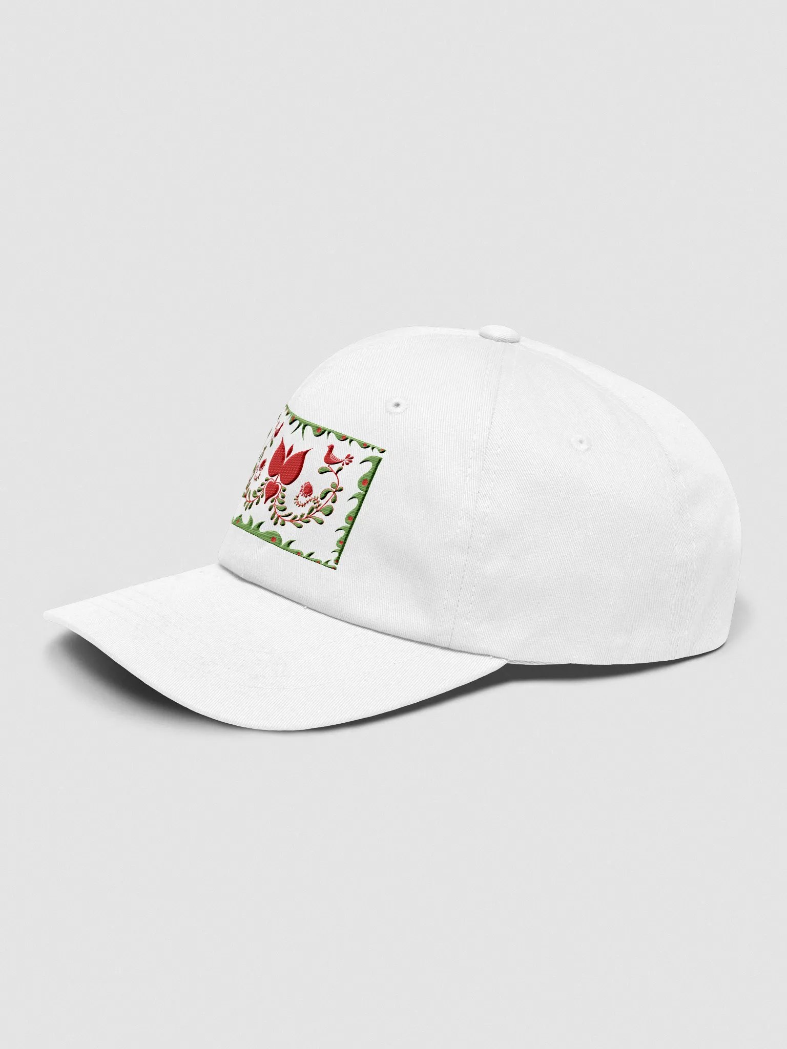 Hungarian Floral and Bird Motif Dad Hat product image (3)