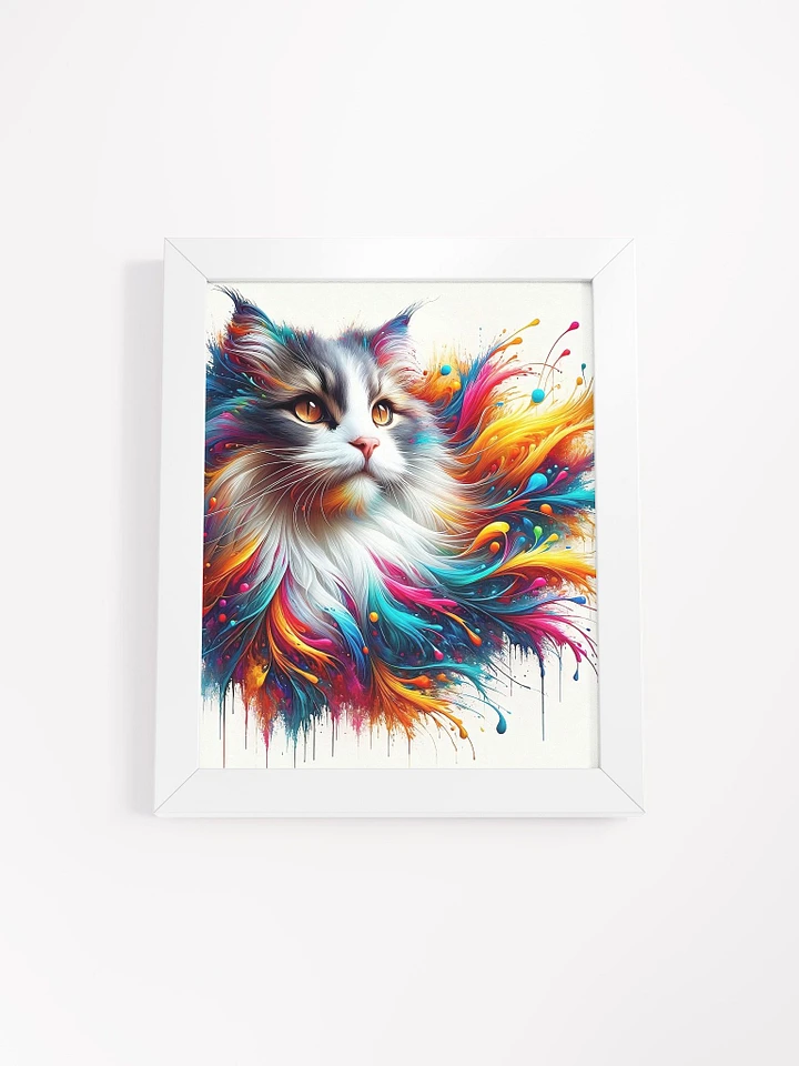 Framed High-Quality Matte Poster (in): Norwegian Forest Cat product image (49)