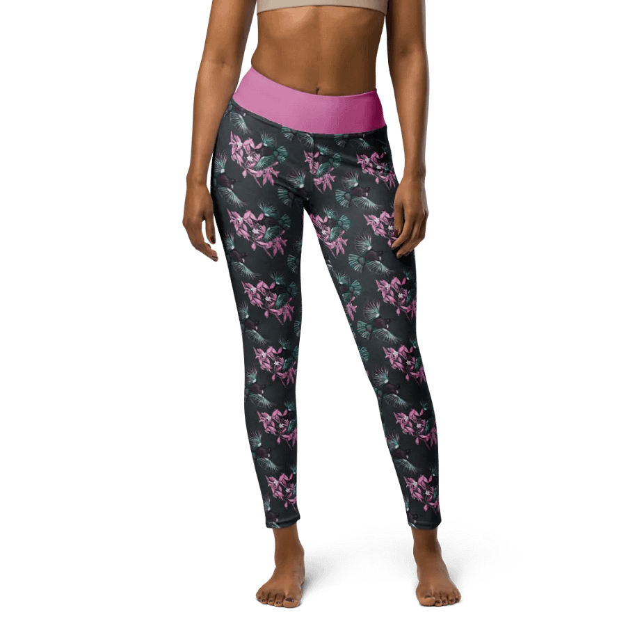 Tui in Flight - Neon Pink and Teal Life Leggings product image (5)