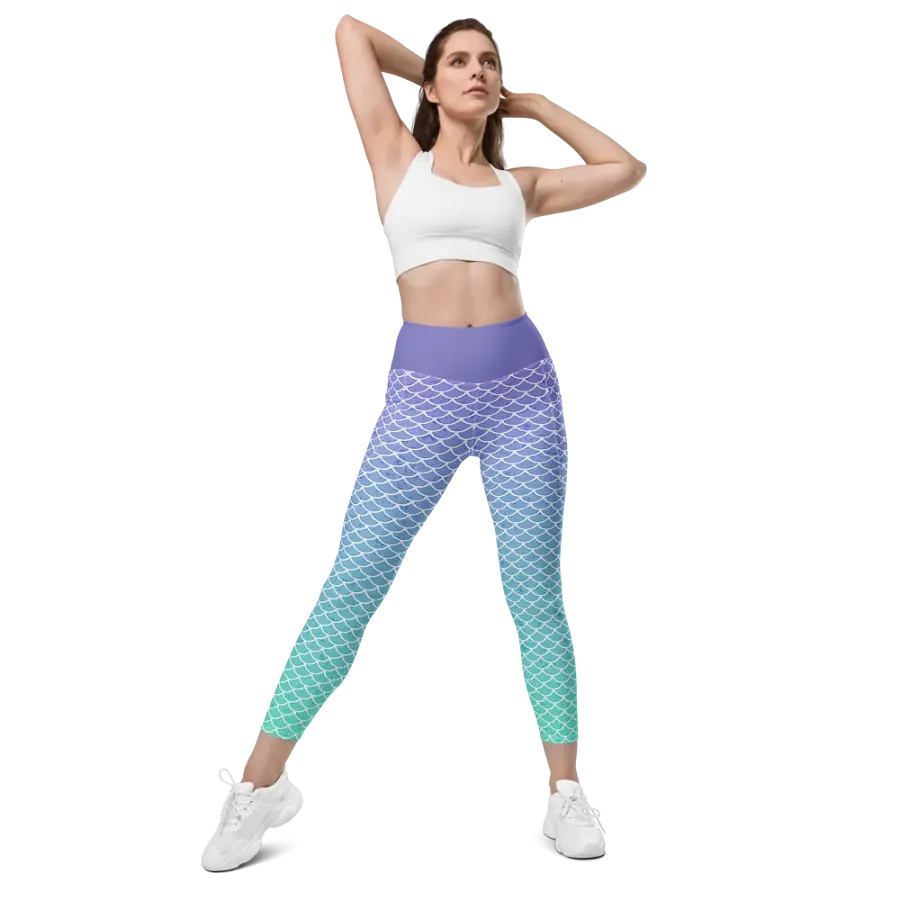Gaming Mermaid Leggings with Pockets product image (1)