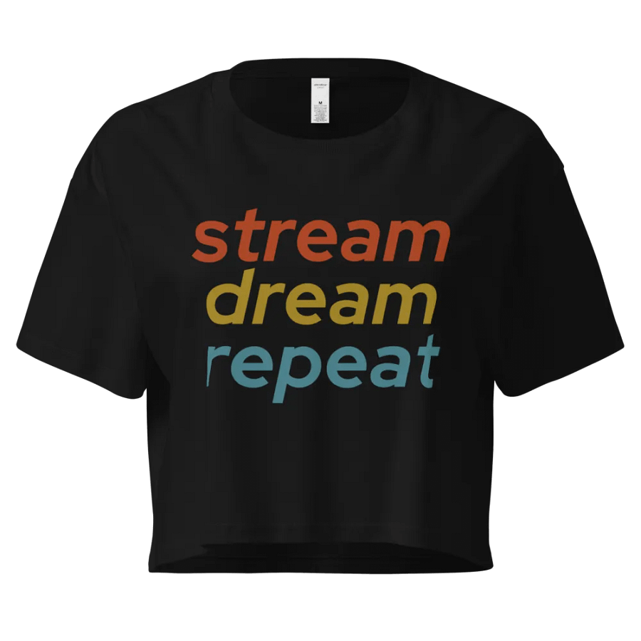 Stream Dream Repeat Crop Top product image (1)