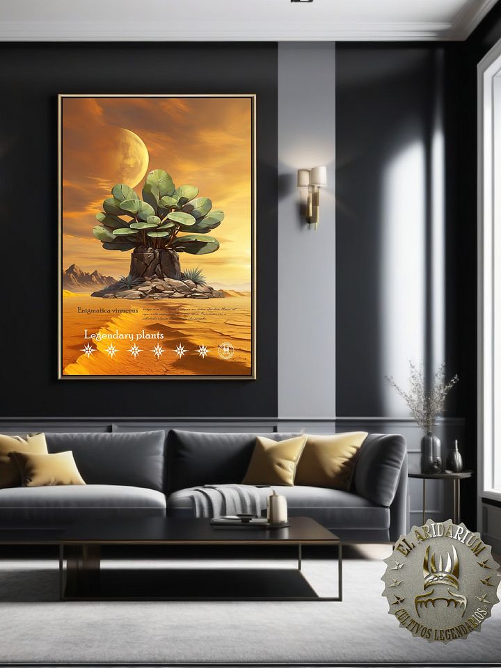 Flora of the Cosmos: Botanical Posters of Alien Arid Plants, Enigmatica virescens product image (1)