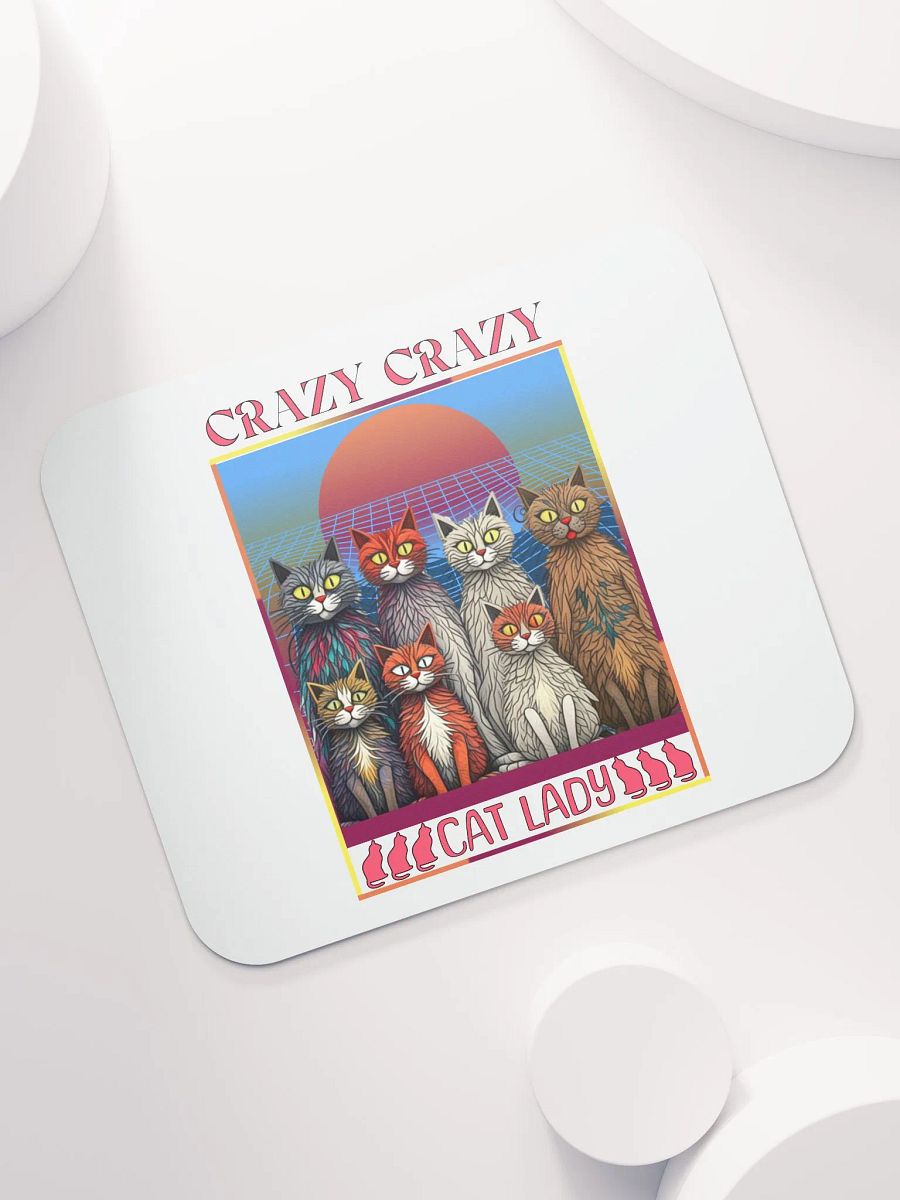 Crazy Crazy Cat Lady Mouse Pad product image (5)