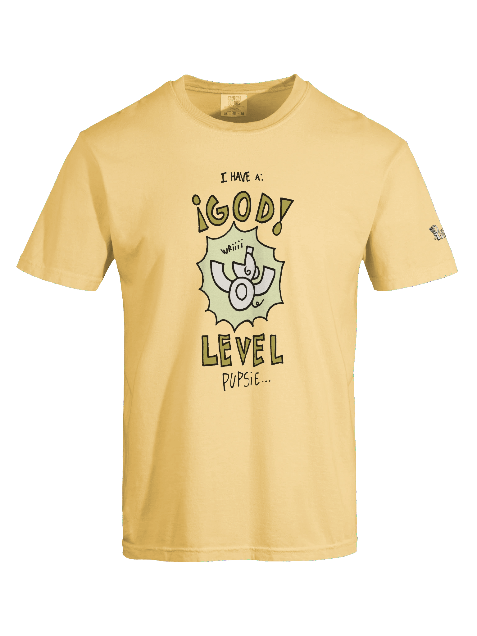 'God level pupsie' Pupsies! Heavyweight T-Shirt product image (56)