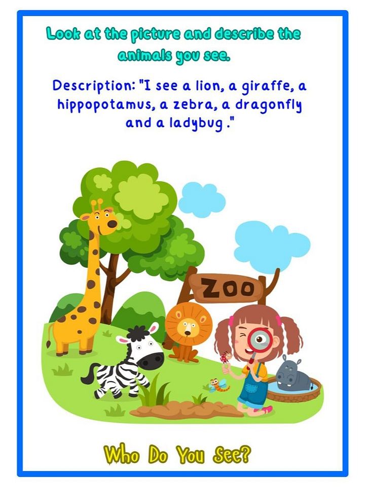 Picture Description Worksheets product image (2)