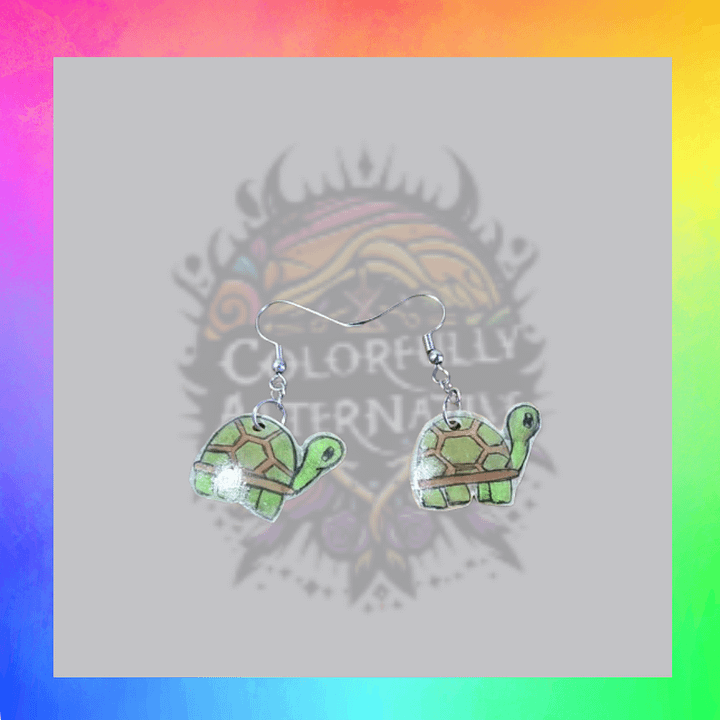Turtle earrings product image (1)