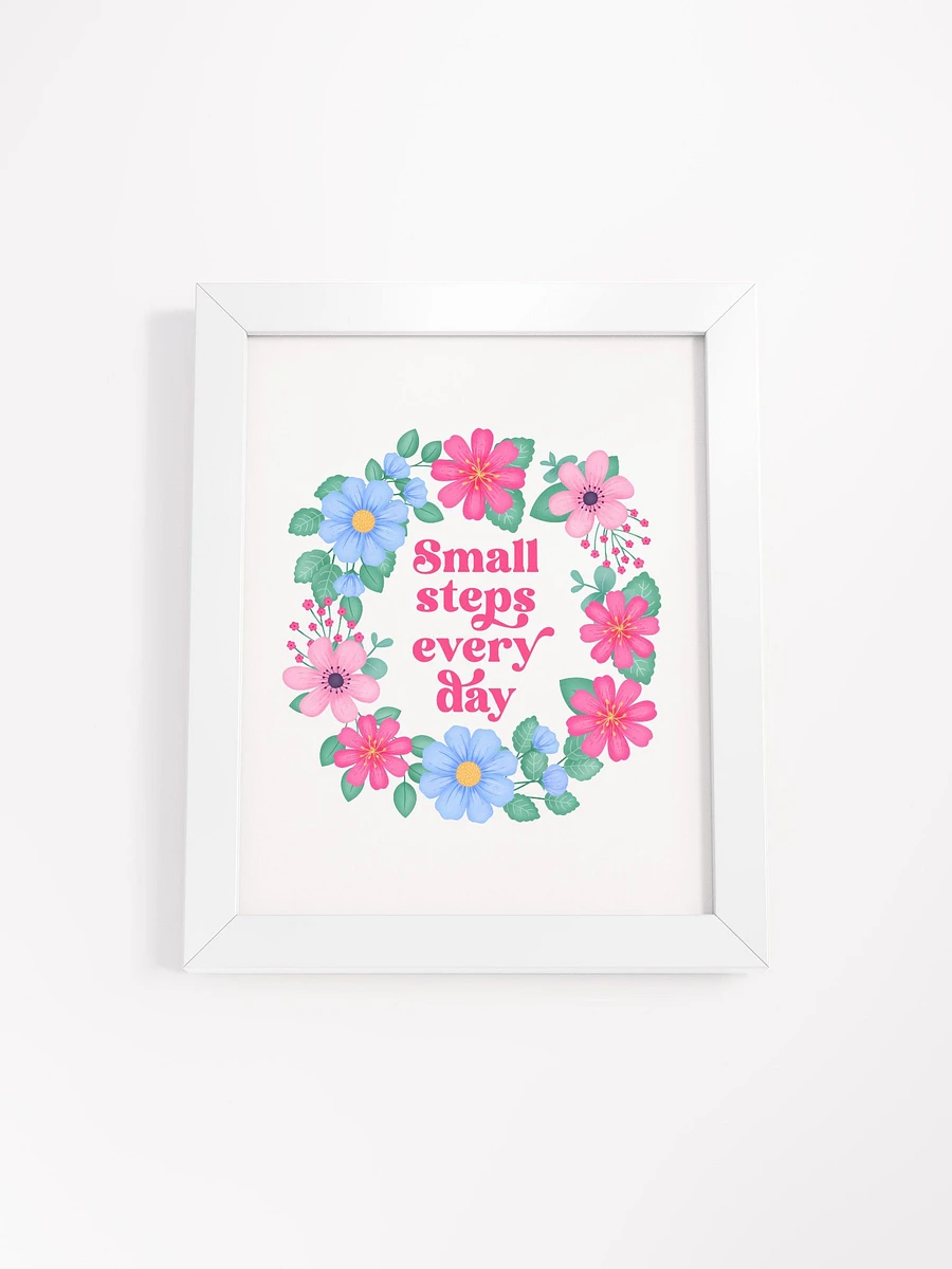 Small steps every day - Motivational Wall Art White product image (4)