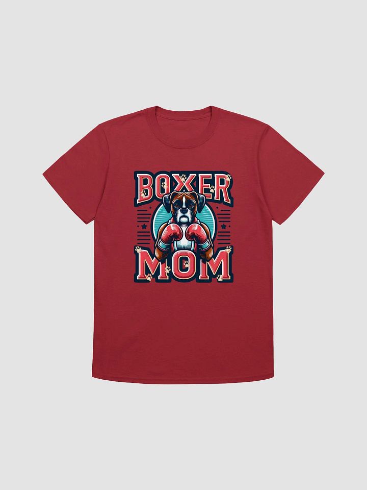 Boxer Mom T-Shirt: Boxer Dog with Boxing Gloves Design product image (8)