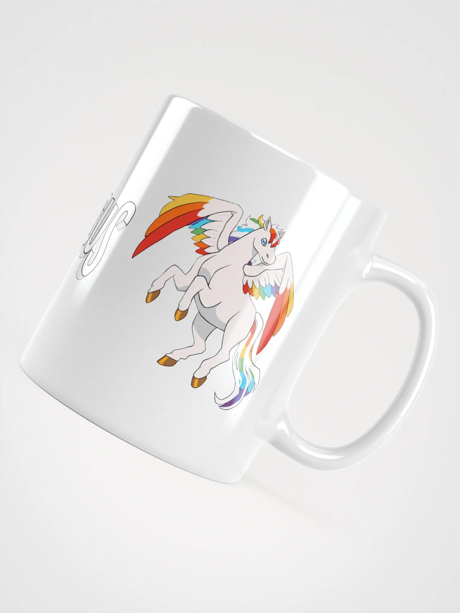 Dual Pegasus on White Mug product image (5)