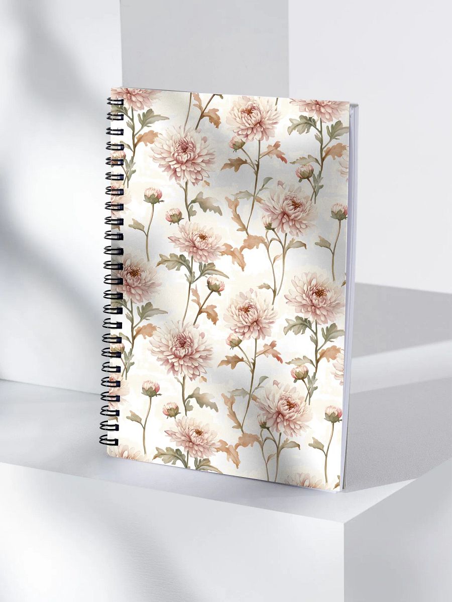 Chrysanthemum Spiral Notebook product image (4)