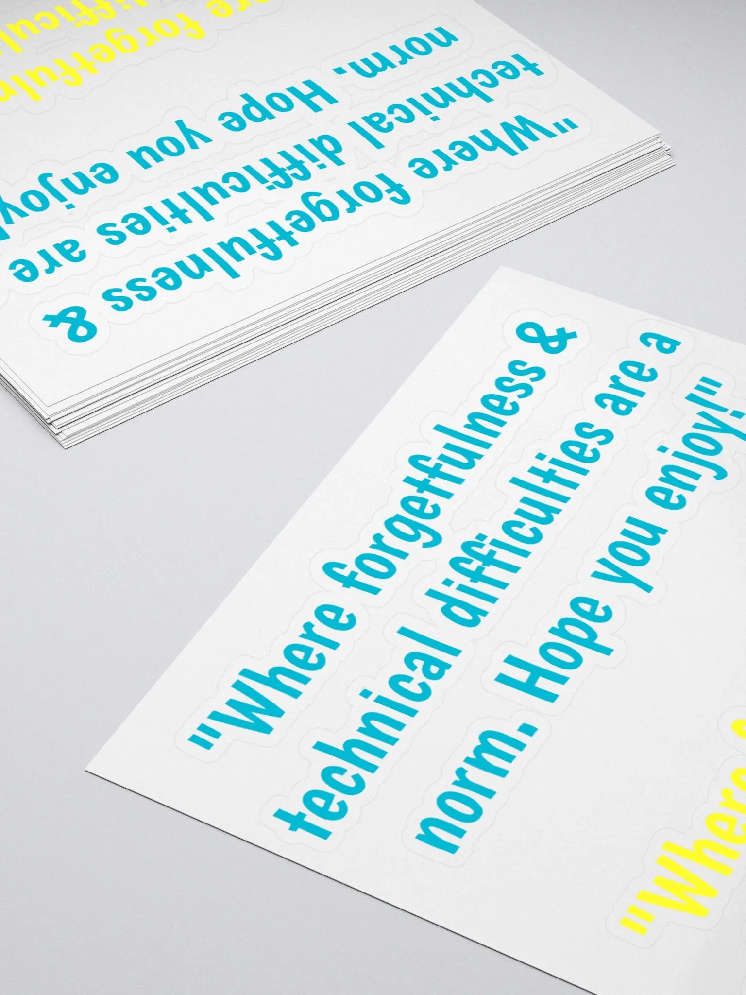 Blue & Yellow Jeeper Quote Stickers product image (12)