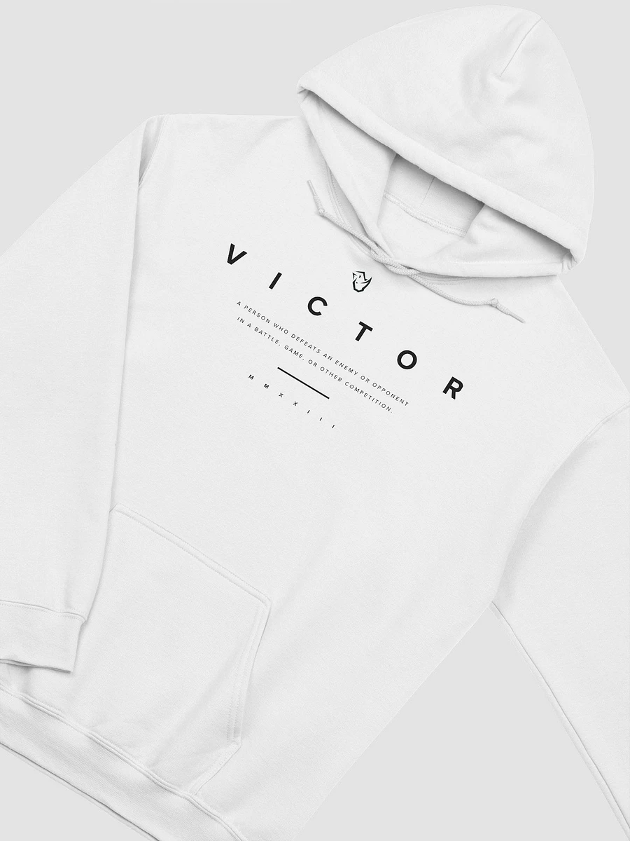 V I C T O R | Hoodie | Black Text product image (17)