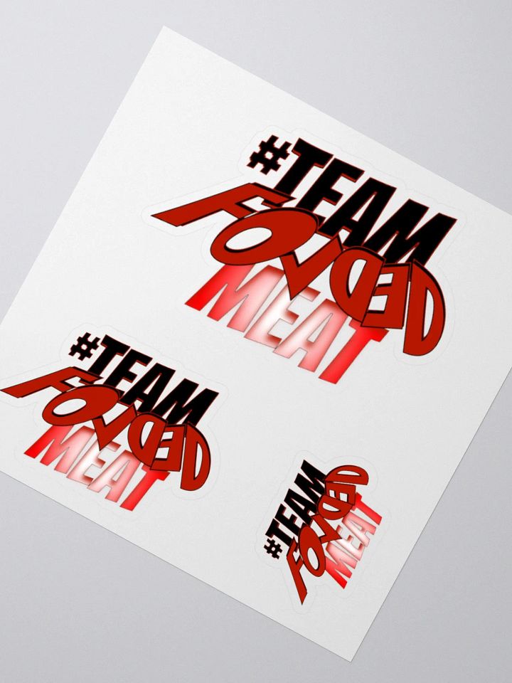 #TEAM FOLDED MEAT Sticker Pack product image (5)