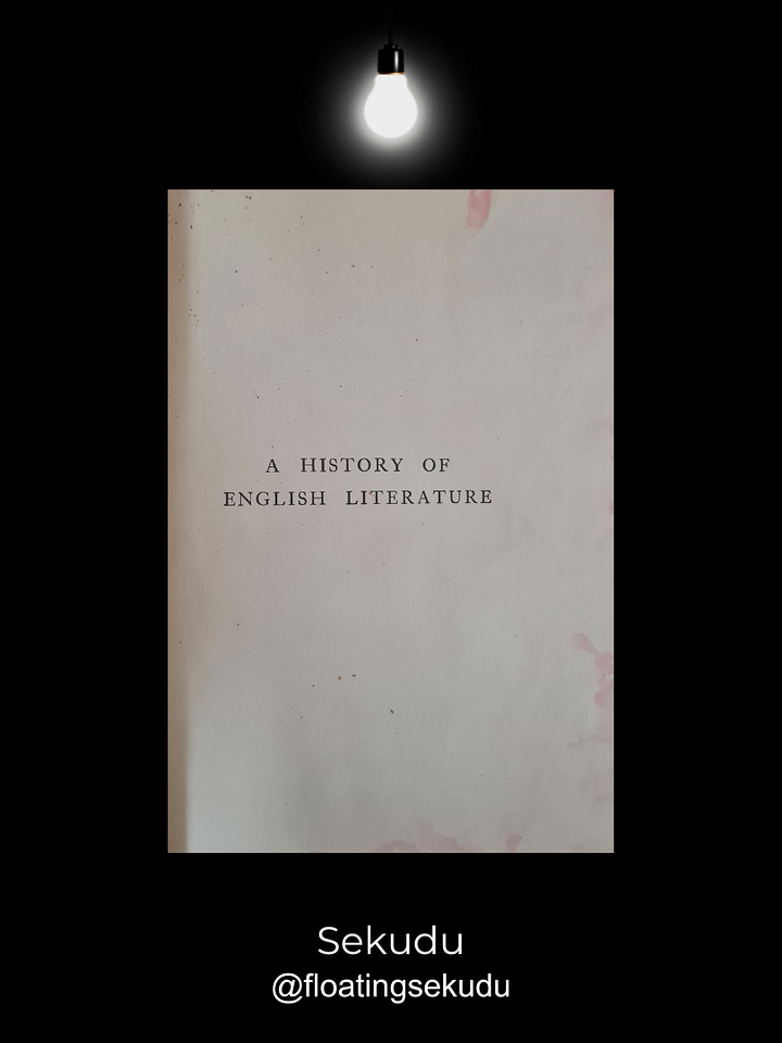 A History of English Literature [1923] product image (2)