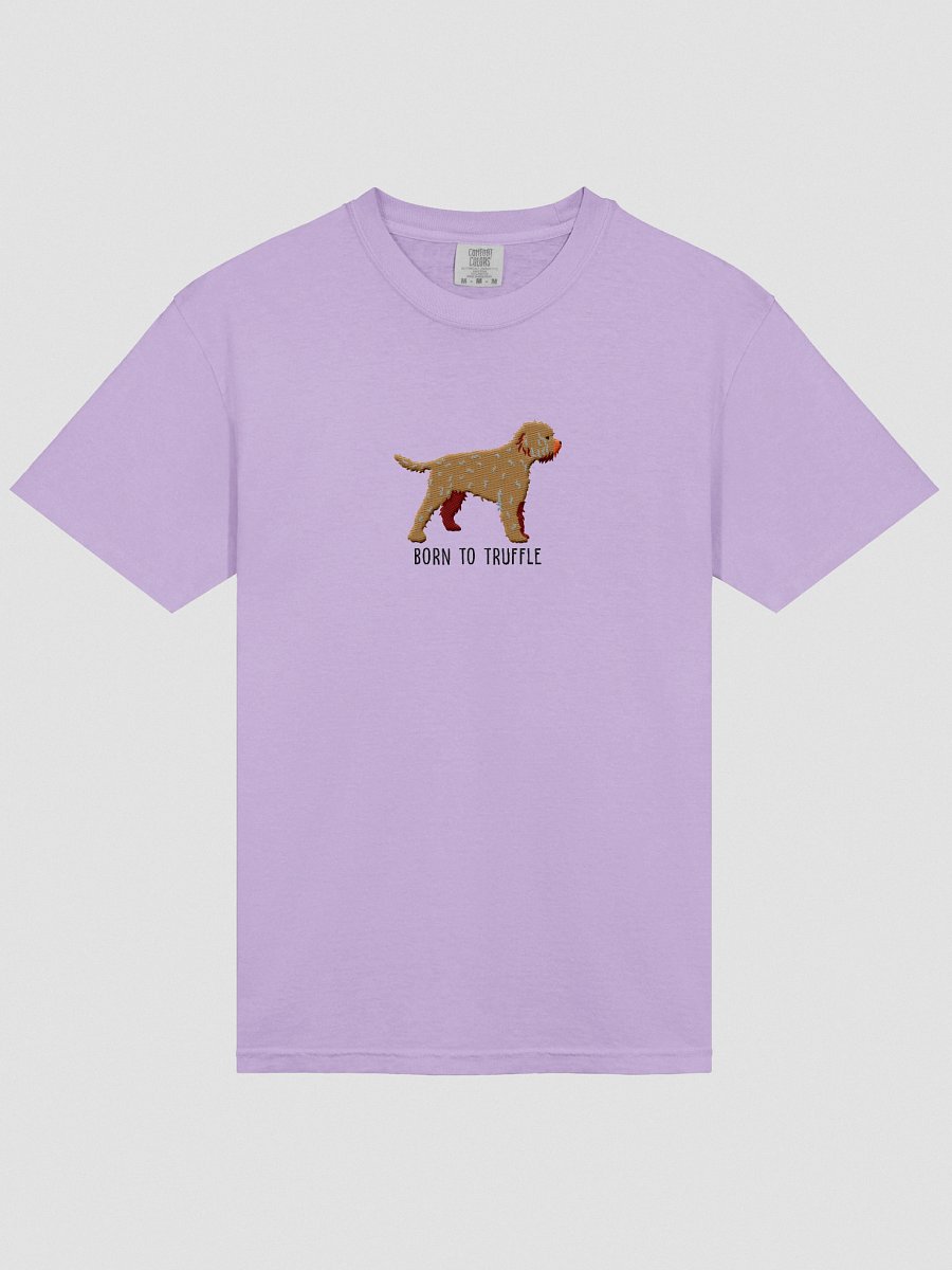 Born to Truffle T-Shirt(Embroidered) of a Lagotto Romagnolo(Tan) product image (43)
