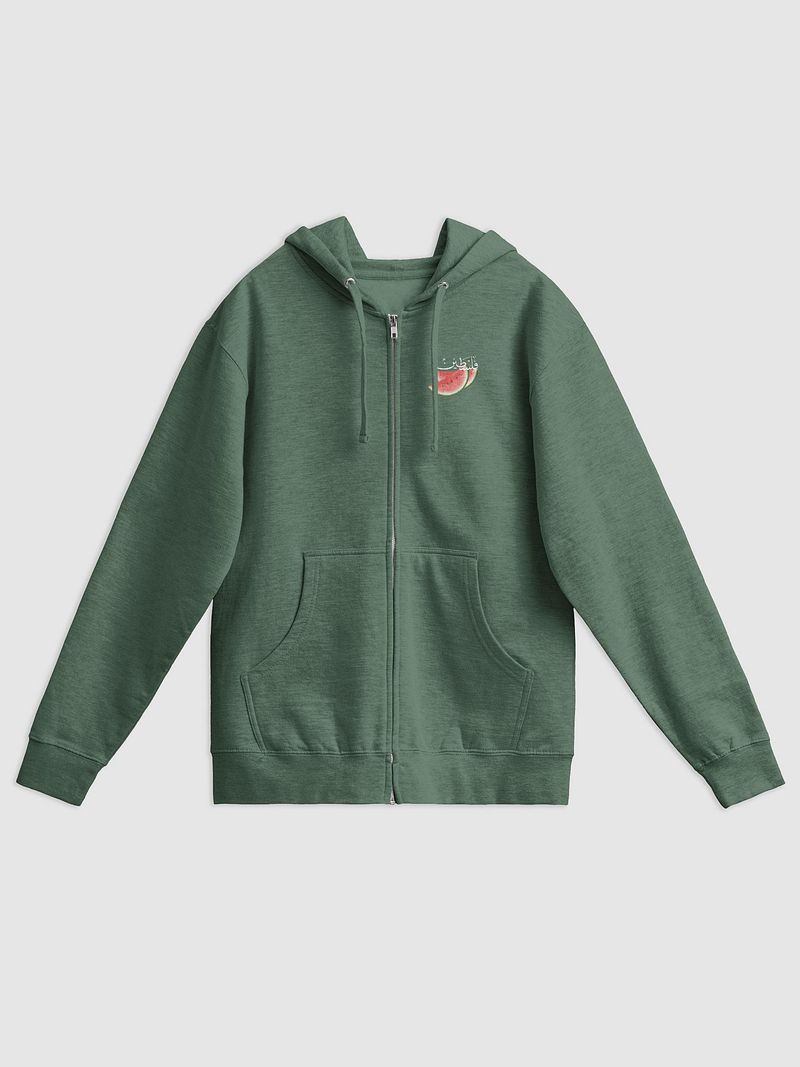Watermelon Palestine Zip-Up Hoodie