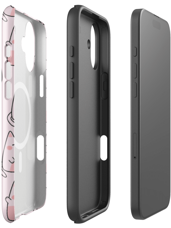 Cute Kawaii Cat Tough Magnetic iPhone MagSafe® iPhone® Tough Case, iPhone 14, iPhone 15, iPhone 16, Pro, Pro Max, Plus Case. product image (13)