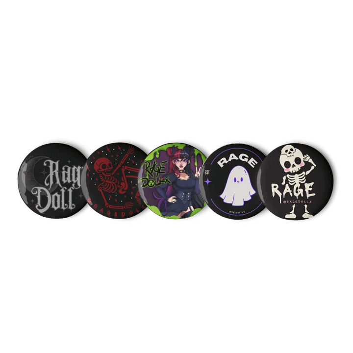 Rage Logo - 5pc Button Set product image (1)