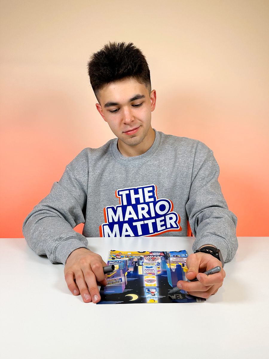 Autographed Mario Matter City Poster product image (3)