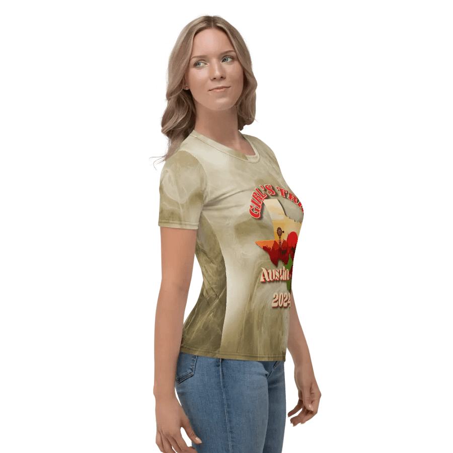 Girls Trip Austin Tx 2024 All Over Print T-shirt product image (4)