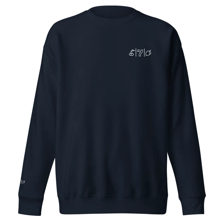 Cdog Spins Sweatshirt Embroided Navy product image (1)