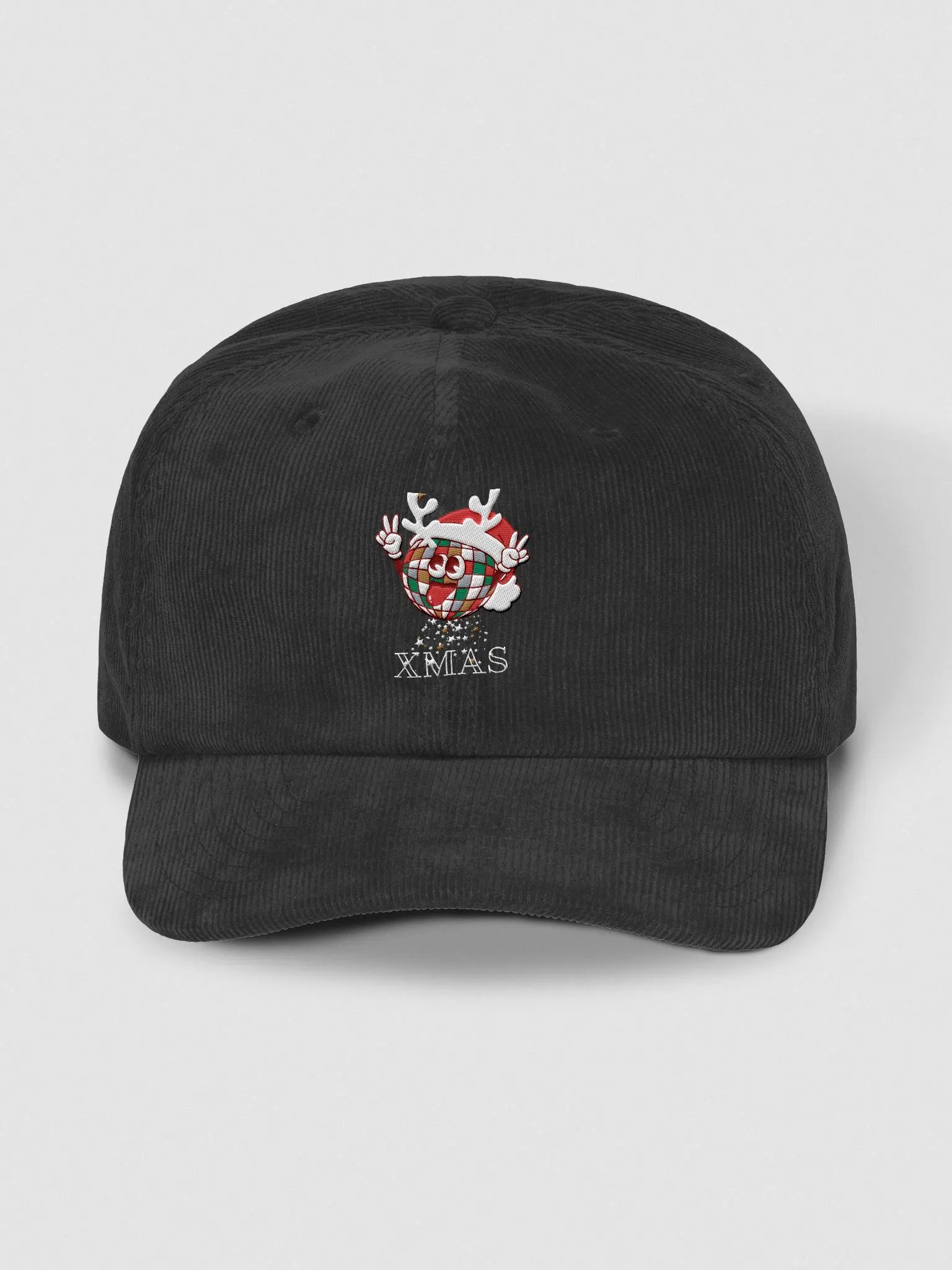 Santa Disco Ball Corduroy Dad Hat product image (1)
