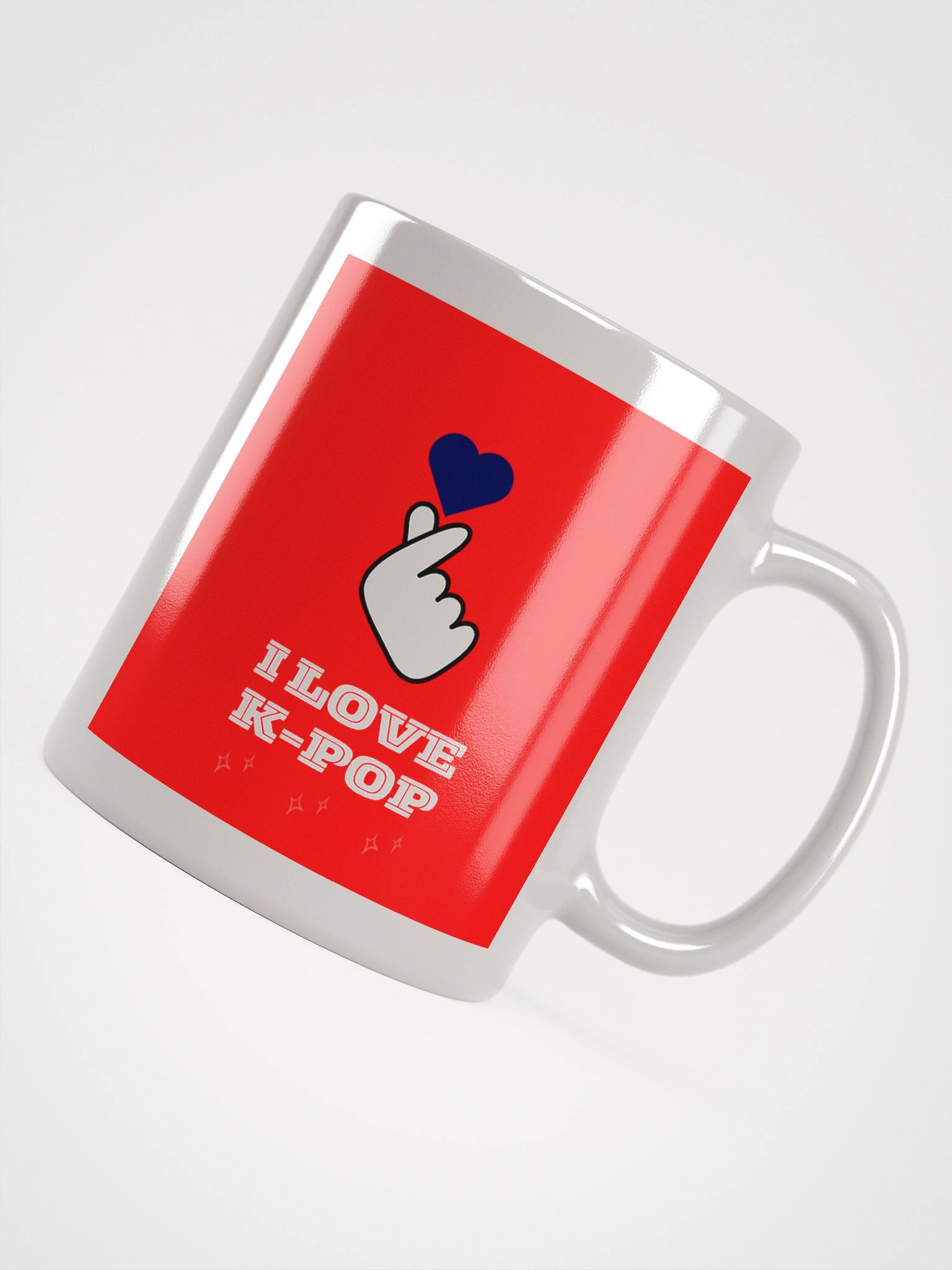 K-POP South Korean finger heart symbol mug product image (5)