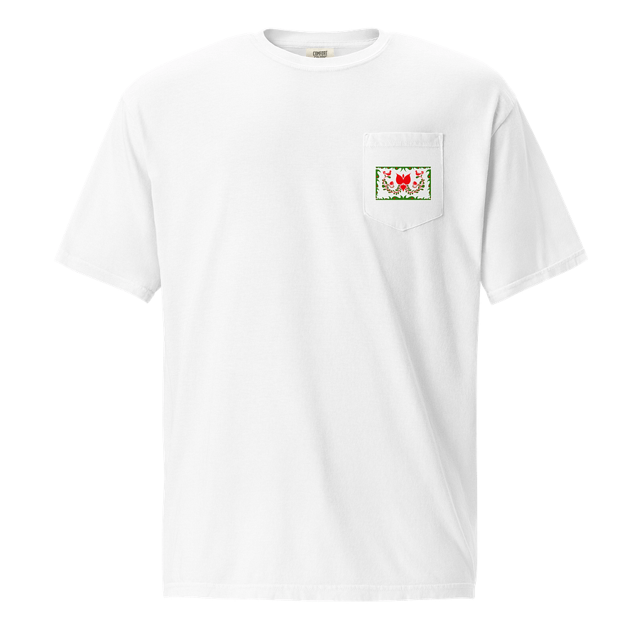 Traditional Hungarian Floral Bliss Pocket Tee product image (1)