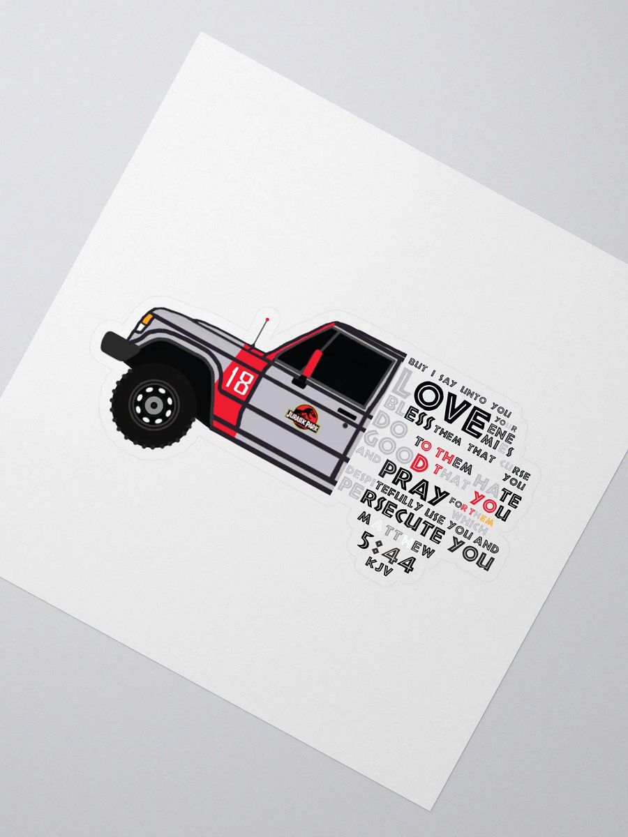 Raider Bible Verse (Matthew 5:44) Sticker product image (2)