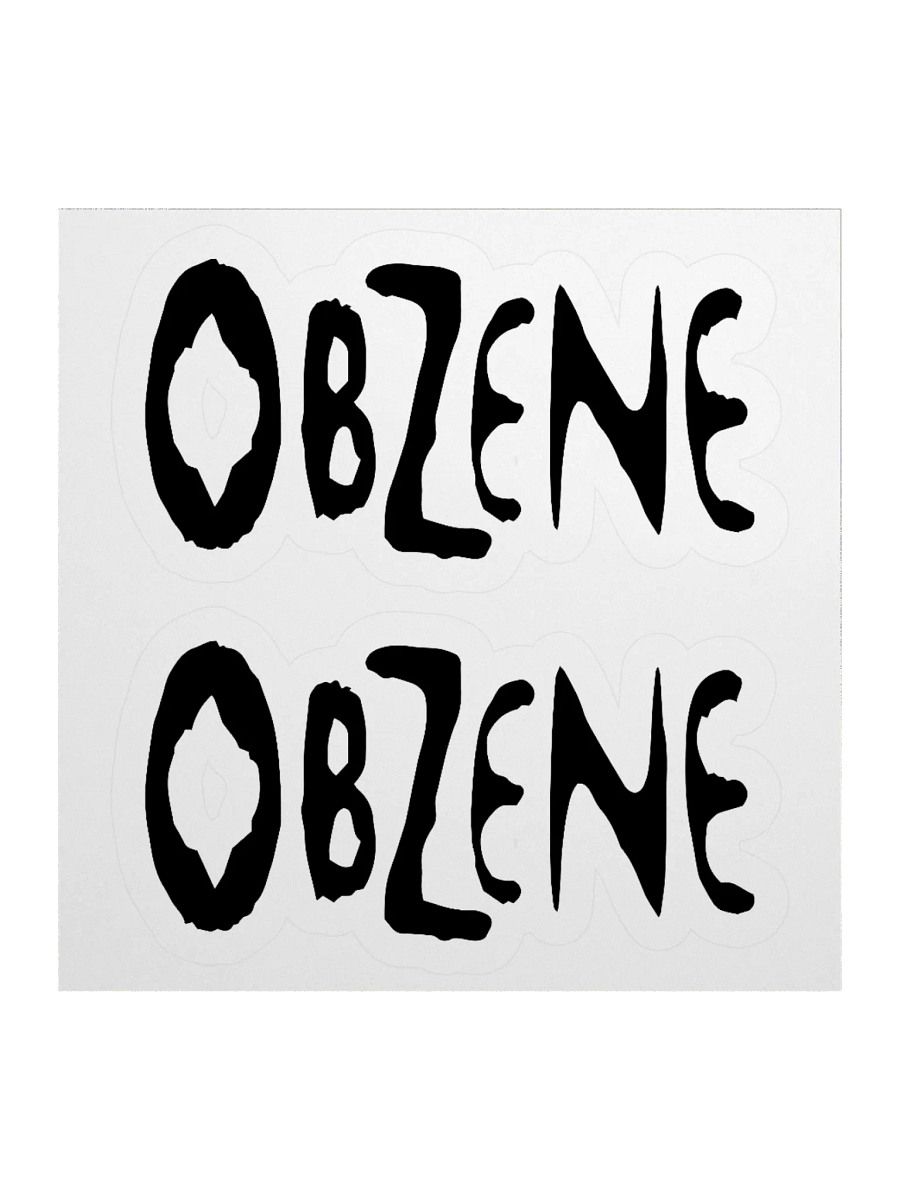 Brutal Logo Obzene Stickers product image (1)