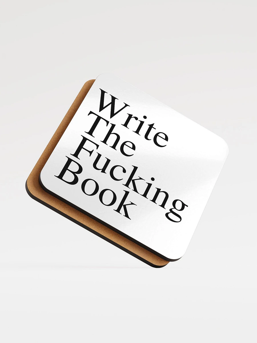 Write the Fucking Book Cork Coaster product image (5)