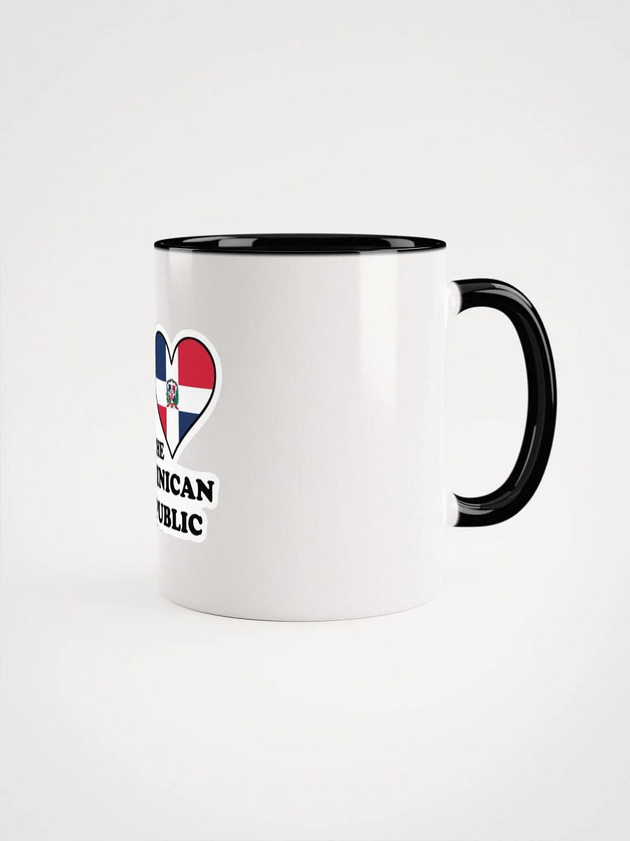 Dominican Republic Flag Heart Ceramic Mug product image (1)