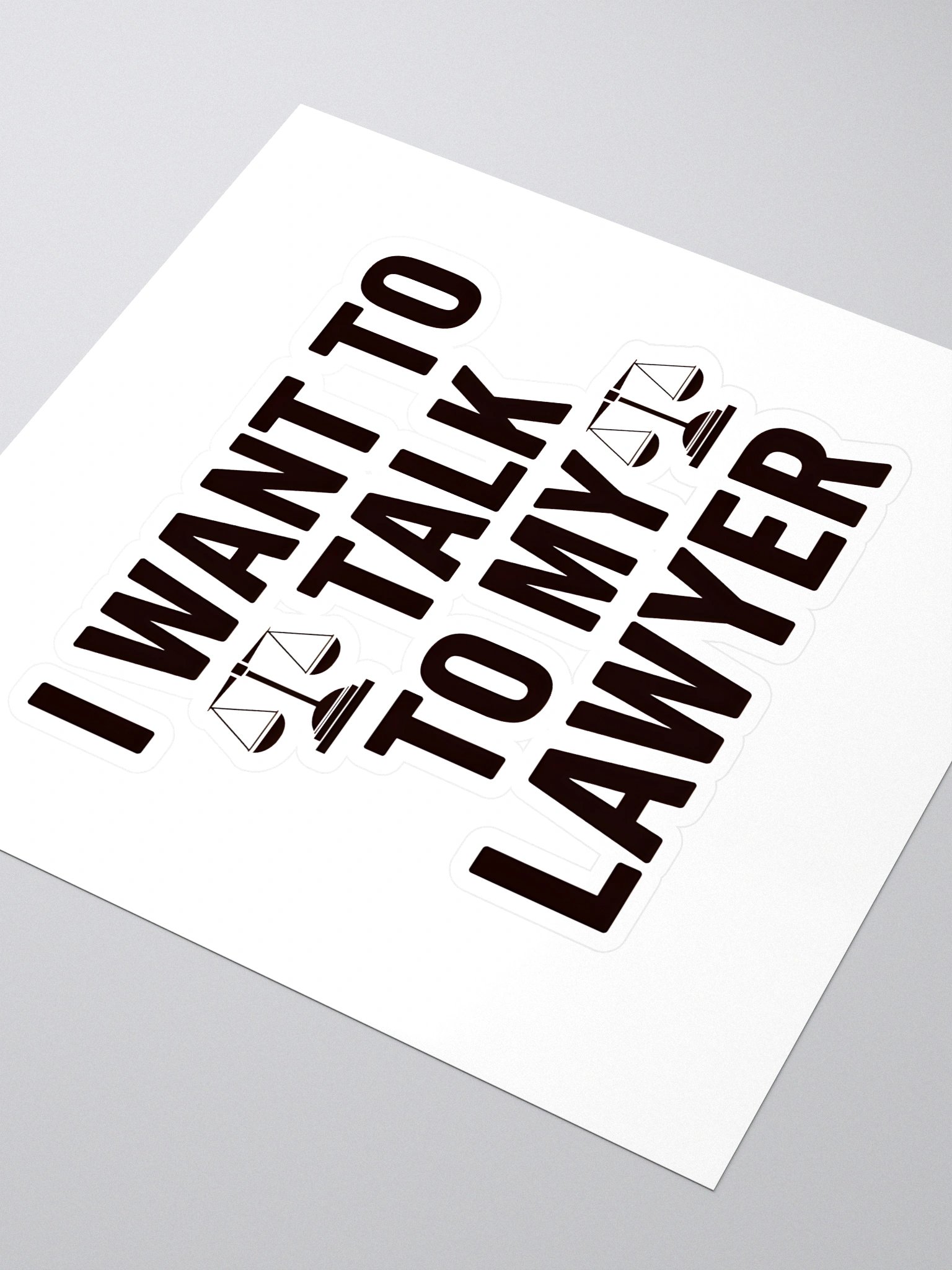 Talk to my Lawyer Sticker — LD.STKR-01 product image (3)