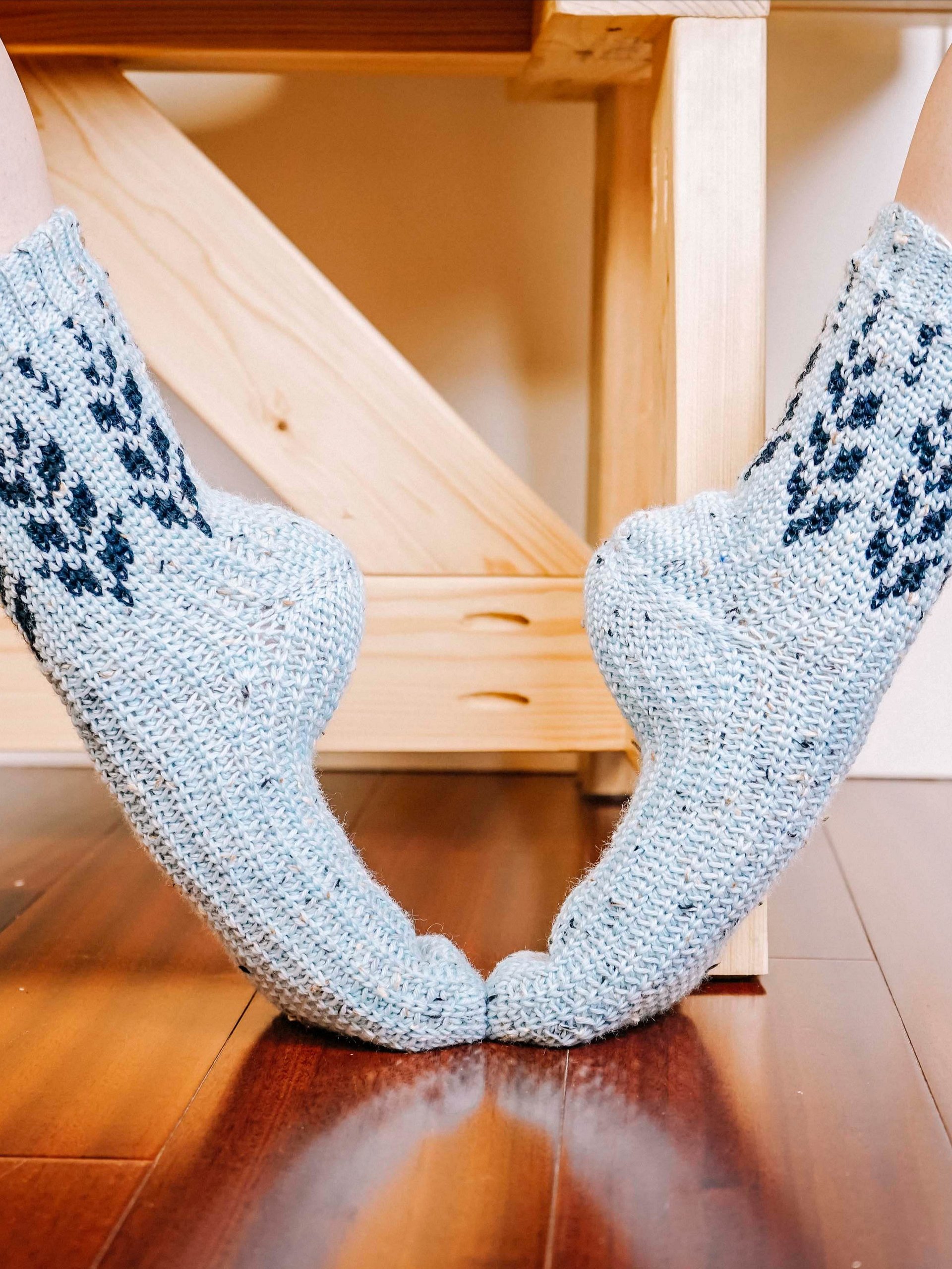 Vine Colorwork Crochet Sock Pattern Tutorial product image (3)