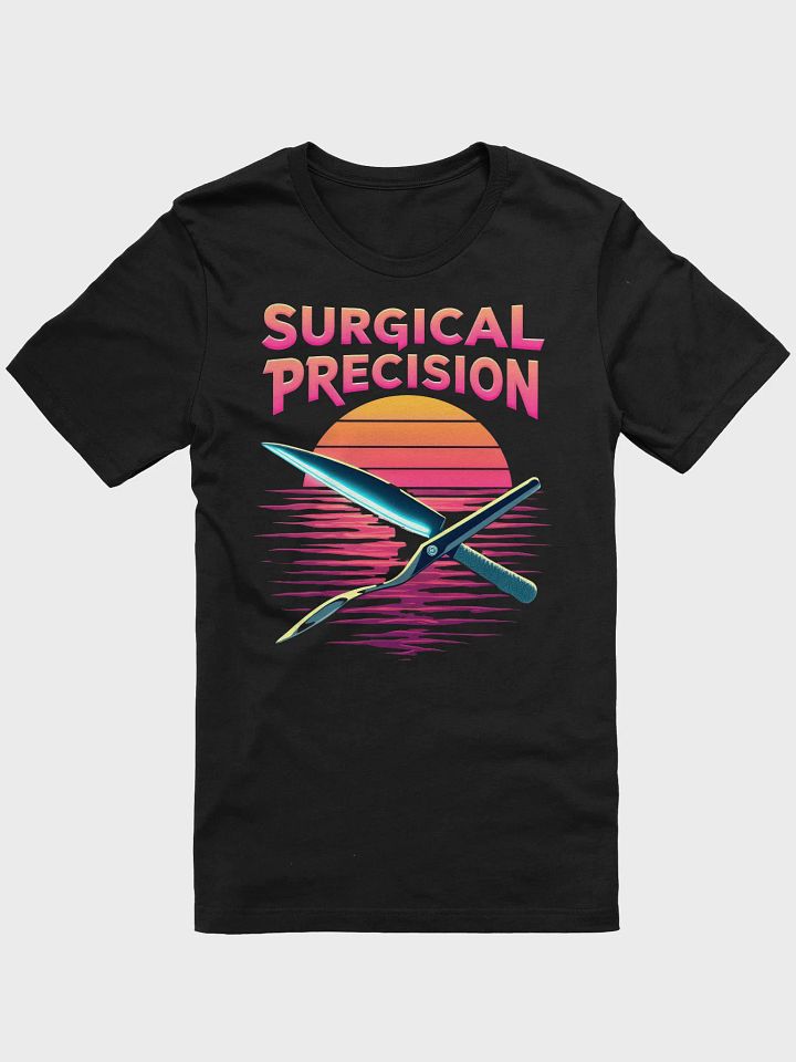 Neon Precision Sunset Scissors T-Shirt product image (6)